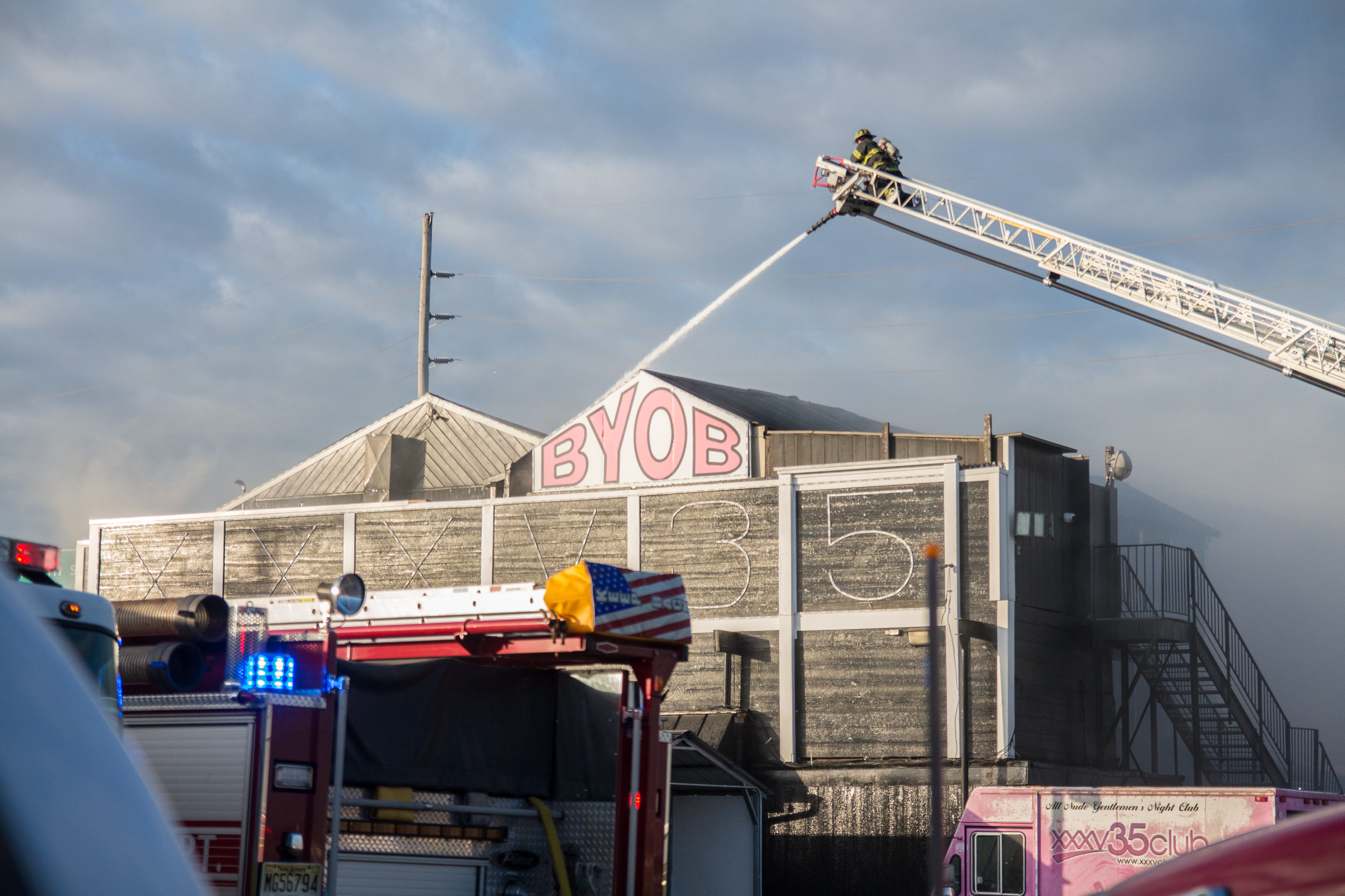 Club 35 in Sayreville NJ burns in fire