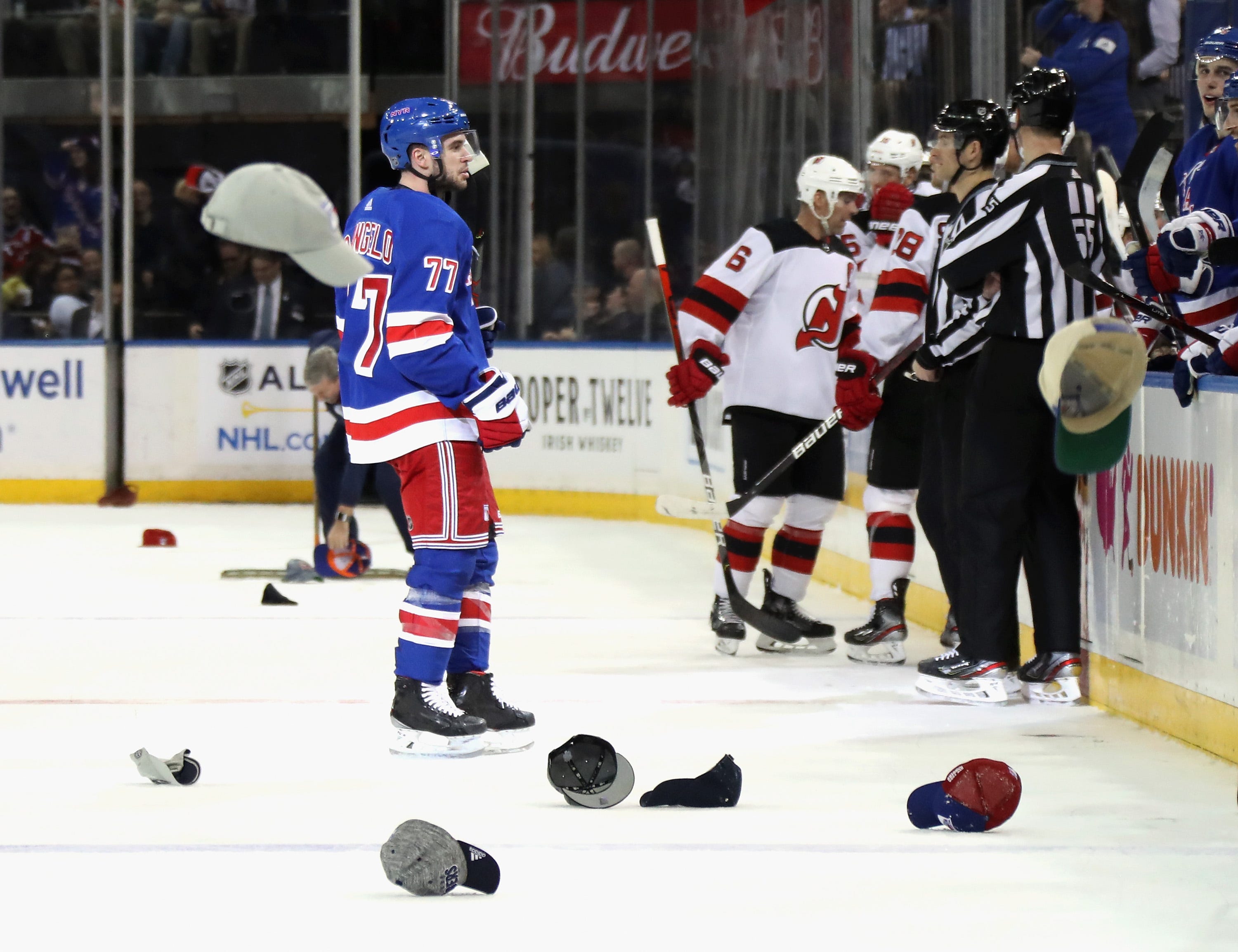 new jersey devils at new york rangers