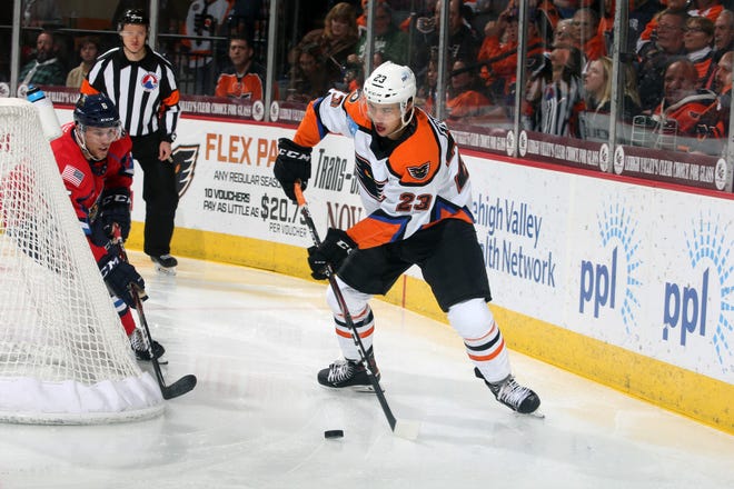 Rookie center Morgan Frost is the Phantoms' All-Star representative.