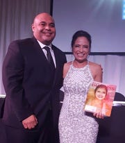 Lt. Gov. Joshua Tenorio poses with Annmarie Muna at the Guam Business Magazine gala on Saturday, Jan. 11 at the Hyatt Regency Guam.