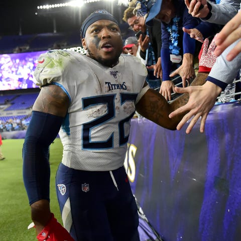 Derrick Henry rushed for 195 yards on 30 carries.