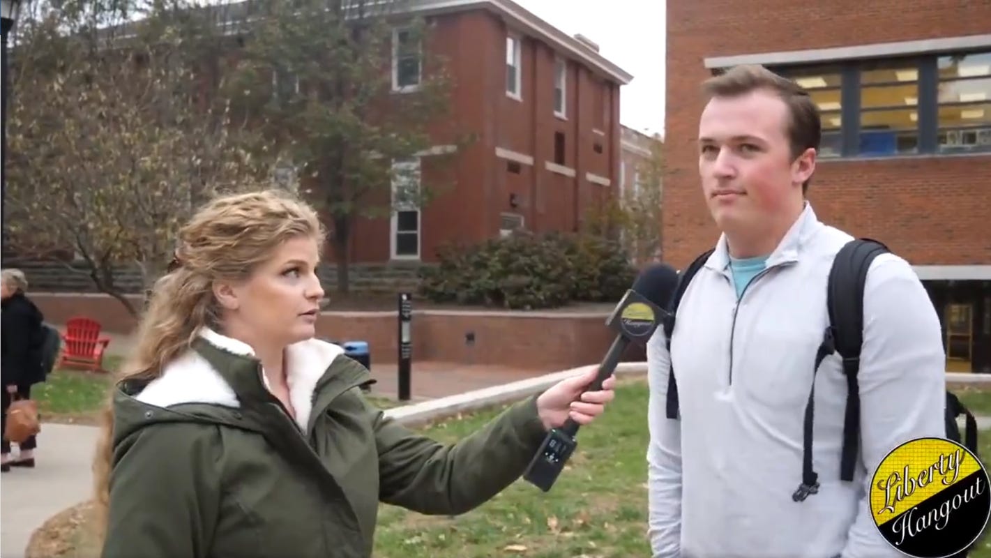 'That's not my business': UK student shuts down 'gun girl' on gender neutral bathrooms