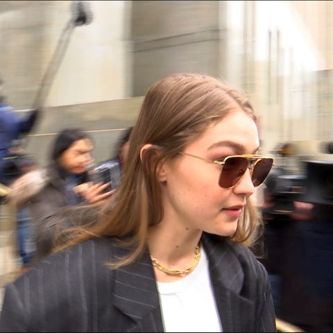 Model Gigi Hadid leaves New York Criminal Court on