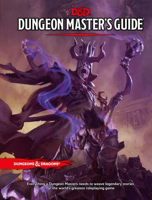 The "Dungeon Master's Guide" for fifth edition Dungeons & Dragons.