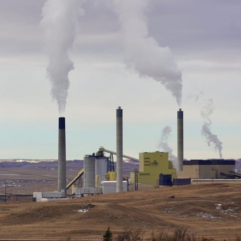 Coal-fired power plants next to the WyoDak mine ea