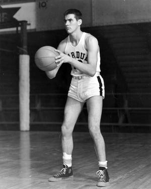 Carl McNulty is pictured during his playing days with Purdue University.