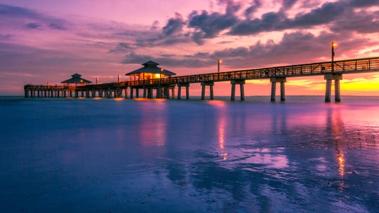 Airlines are trying to appeal to more leisure passengers, including adding routes to vacation destinations like those in Florida. Here's the pier in Fort Myers at sunset.
