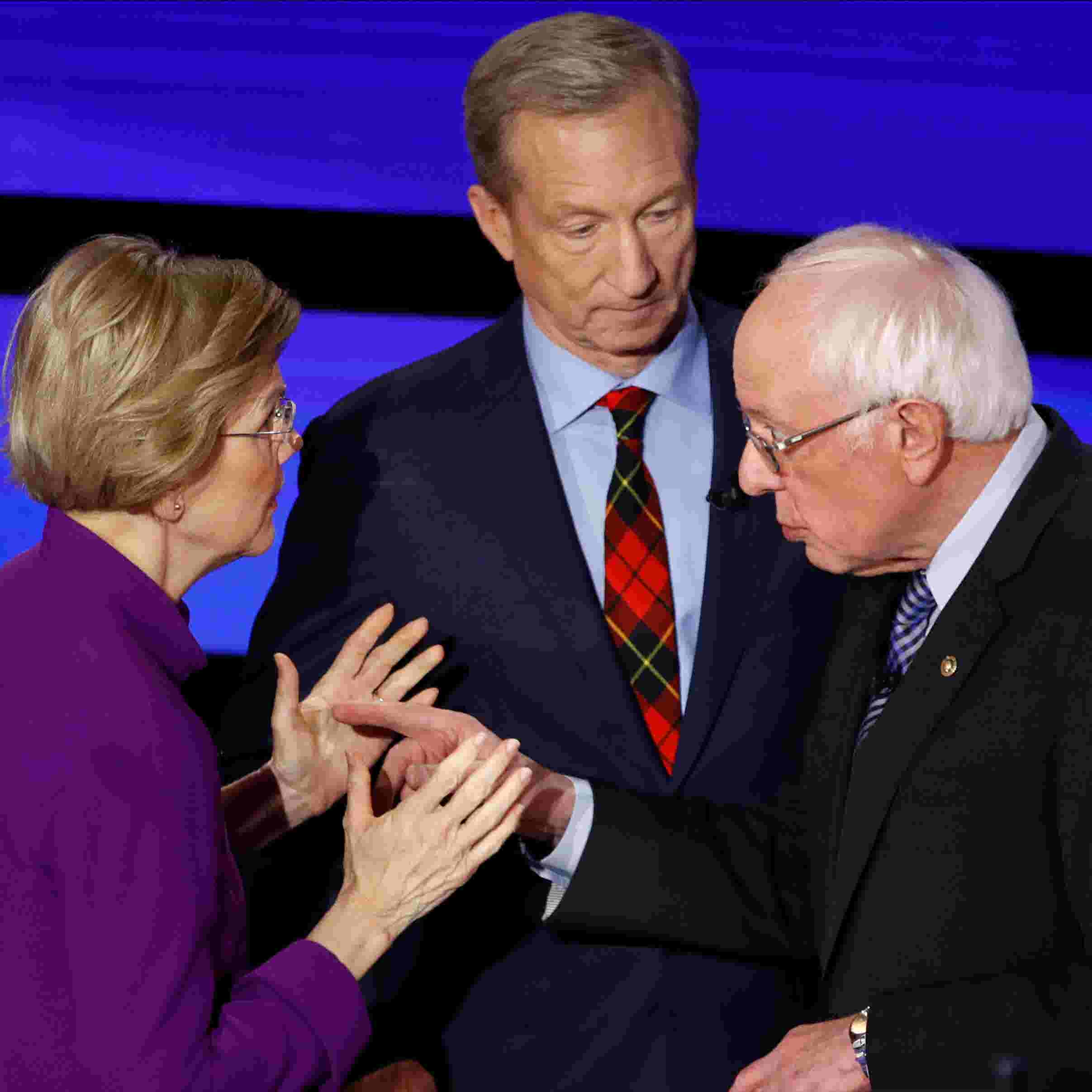 Iowa Democratic Debate Sanders Biden Warren Klobuchar Buttigieg The associated press contributed to this report. democratic debate sanders and warren on whether a woman can win