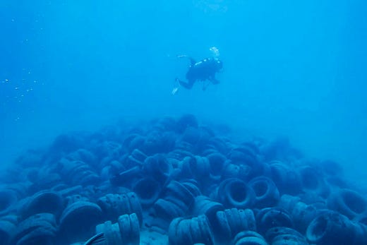 Landscape view of Cocos Artificial Tire Reef B.