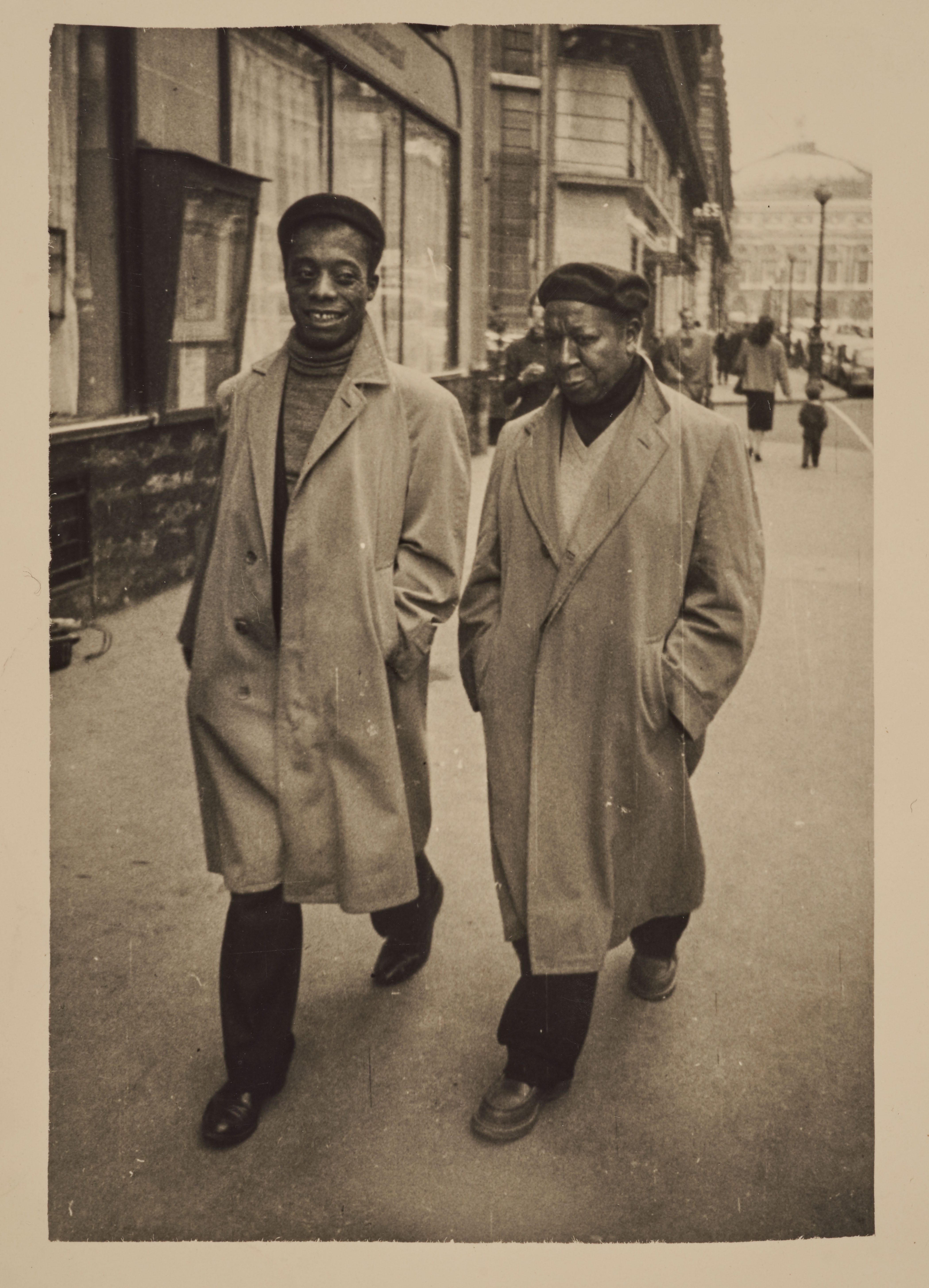 James Baldwin and Beauford Delaney, Paris, circa 1960. E