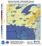 A winter storm will drop snow across Wisconsin this weekend, with the highest potential amounts across northern and central portions of the state, forecasters say.