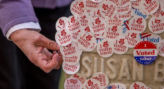 On Election Day 2016, thousands stopped by the grave of Susan B. Anthony in Mt. Hope Cemetery.