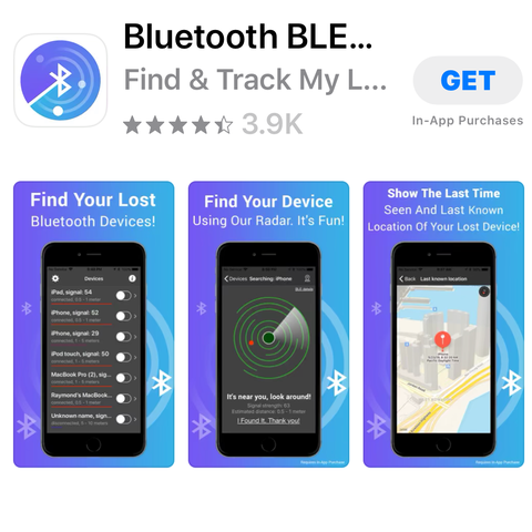 Bluetooth scanners offered in app store
