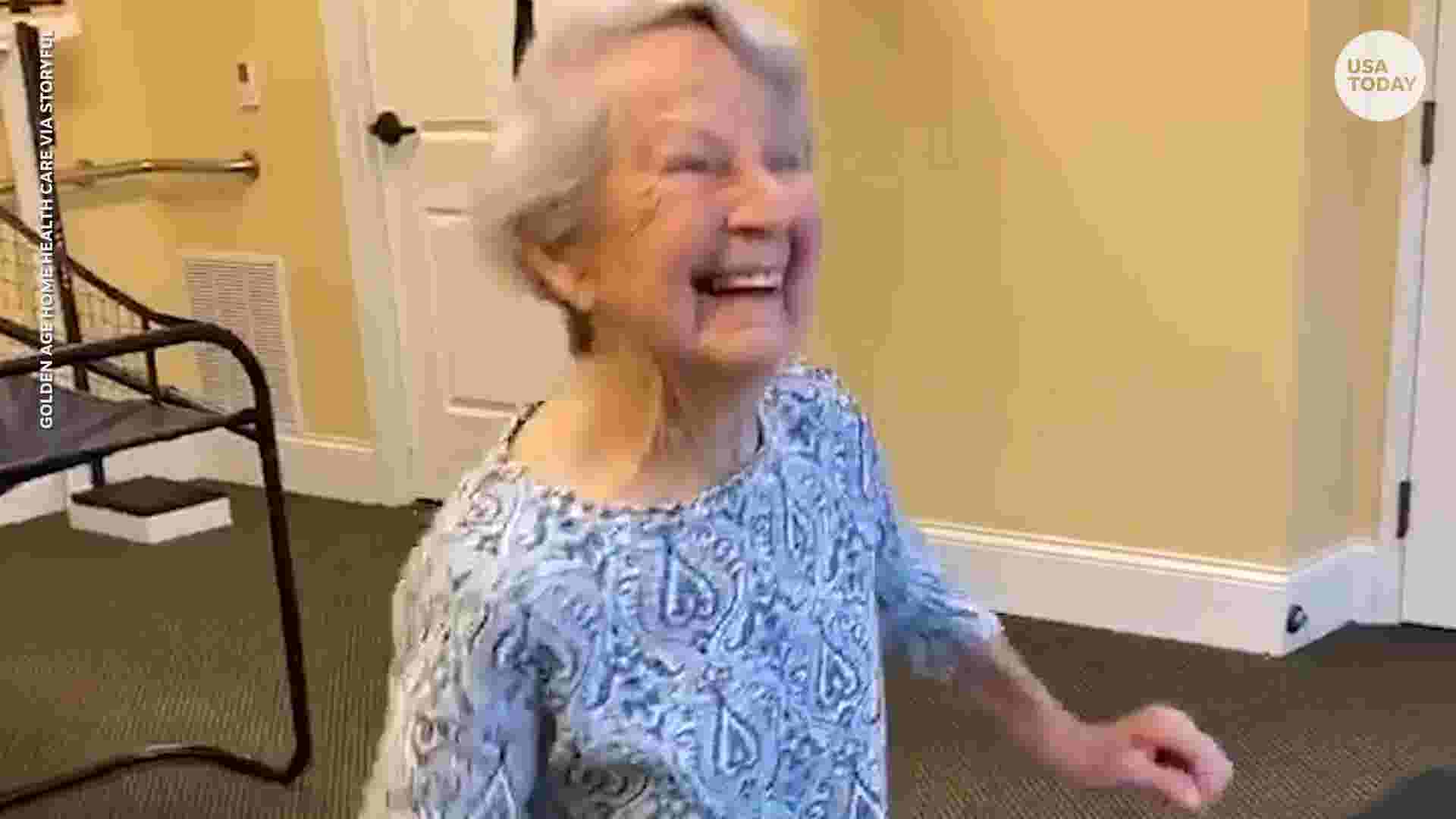 91 Year Old Woman Busts A Move With The Jitterbug