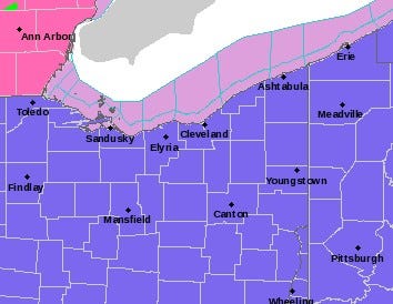 Marion County, along with the rest of northern Ohio, is under a winter weather advisory from 9 p.m. Friday to 3 p.m. Saturday, according to the National Weather Service.