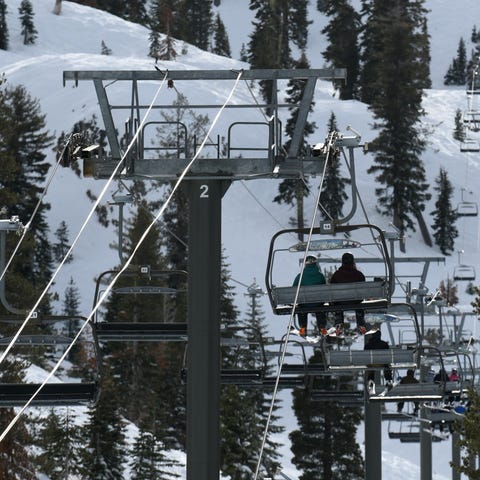 Skiers ride a life at Alpine Meadows ski resort Ja