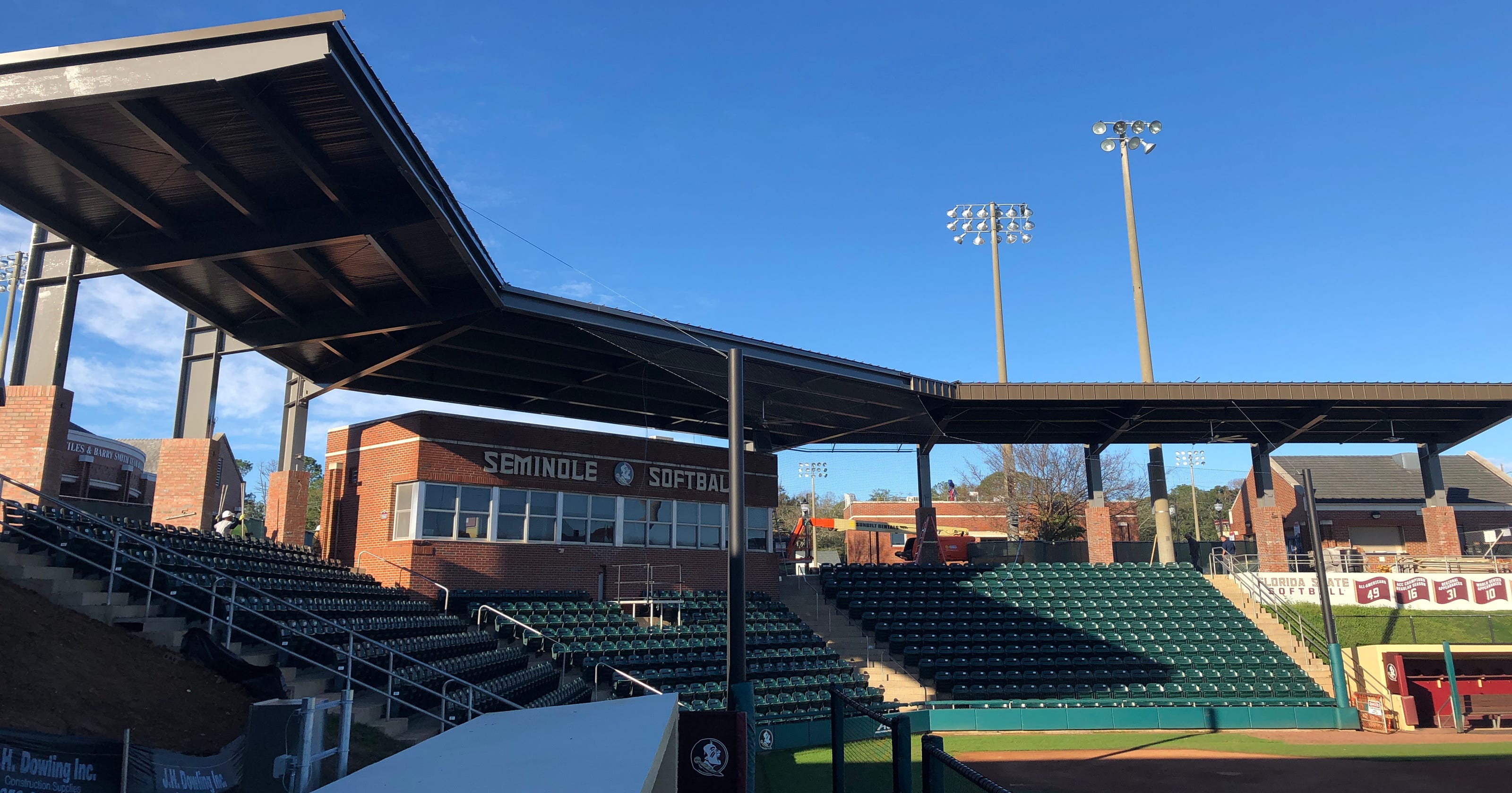 New shade structure among stadium enhancements at JoAnne Graf Field