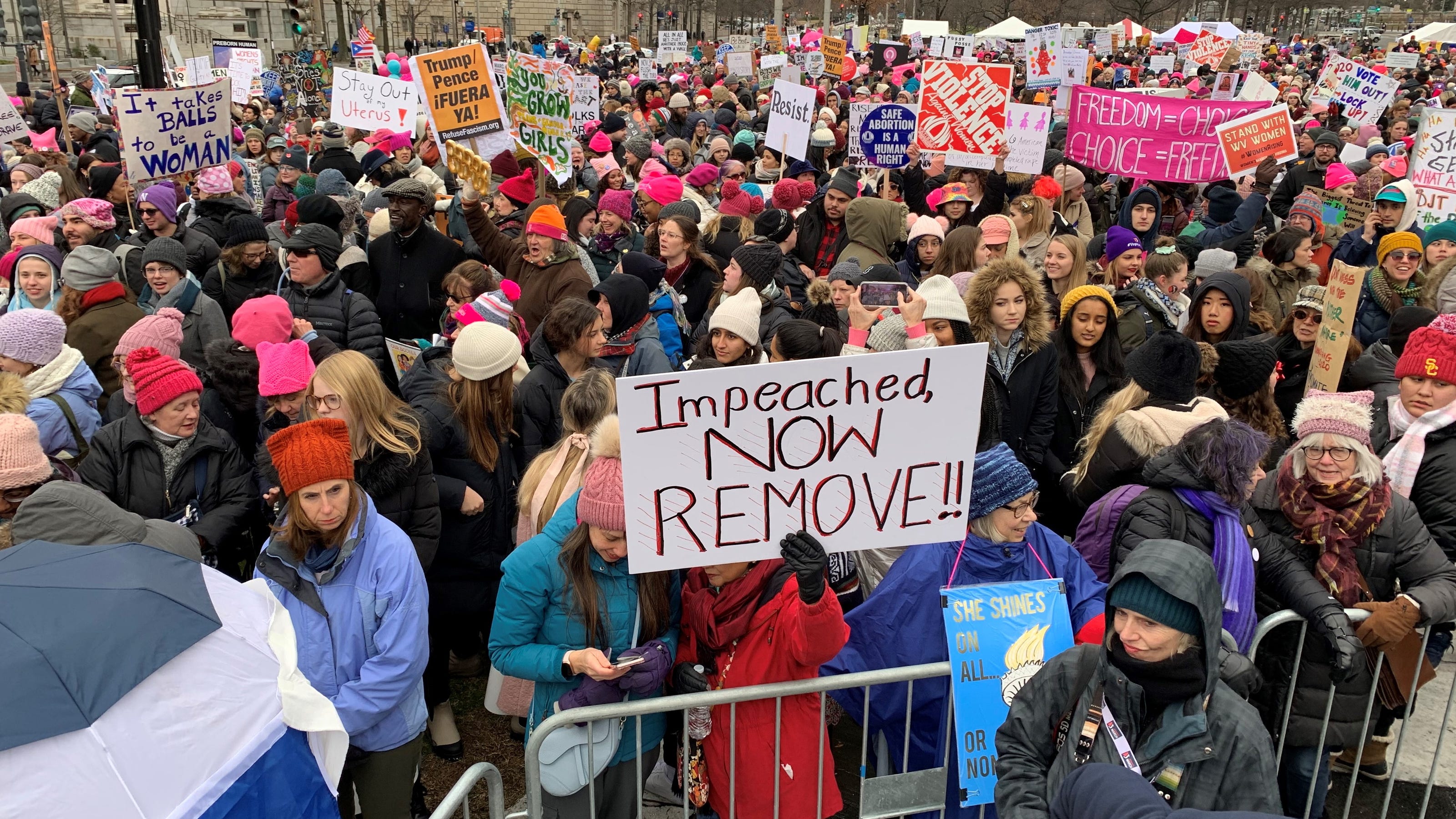 Women's March 2020 Thousands protest in DC, NYC, Chicago