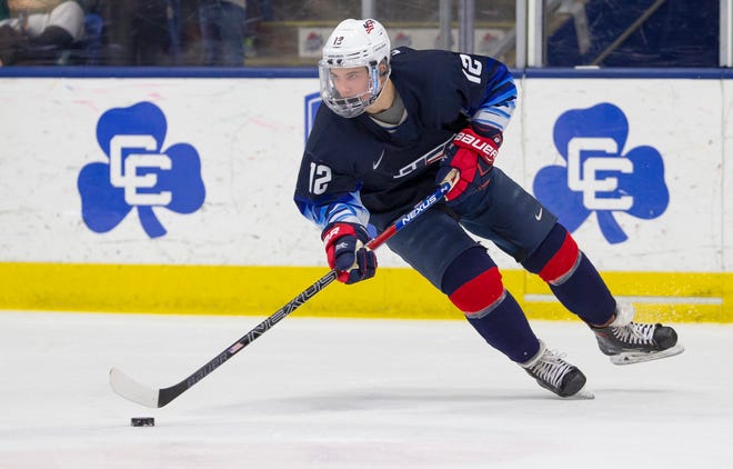 Birmingham's Ryder Rolston will skate for Team Gomez at tonight's All-American Game at USA Hockey Arena in Plymouth.