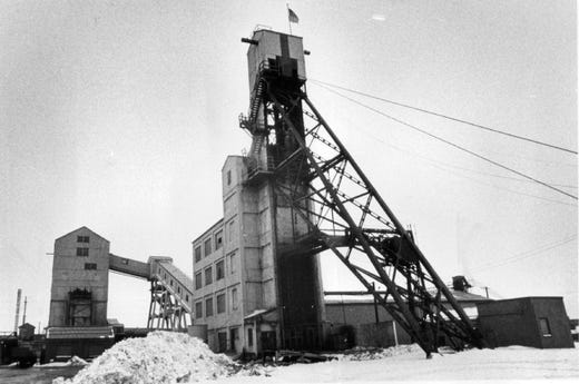 Rock salt processing in December 1974.