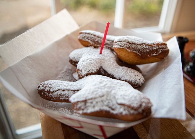 Voodoo doll beignets are available at Voodoo Cafe on Bartlett Boulevard on Tuesday, Jan. 21, 2020.