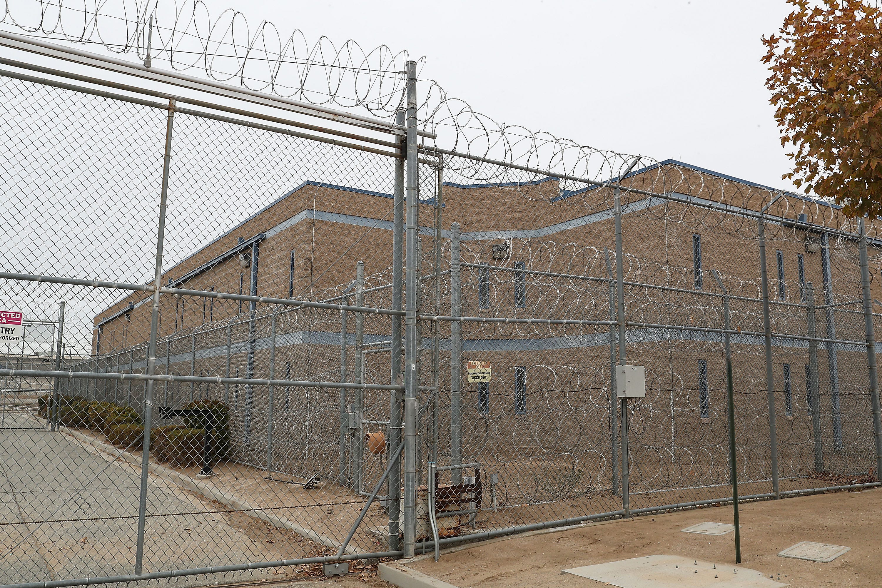 The exterior of the Adelanto East building at the U.S. Immigration and Customs Enforcement's Adelanto Processing Center.