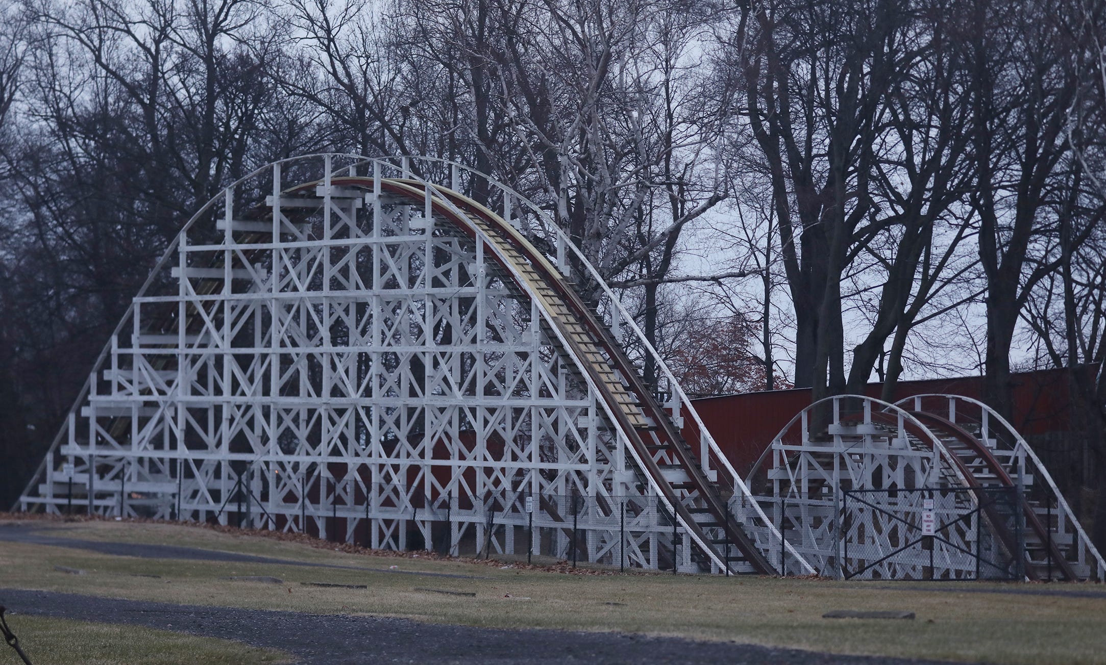 The Jack Rabbit opened in 1920 at Seabreeze Amusement Park.