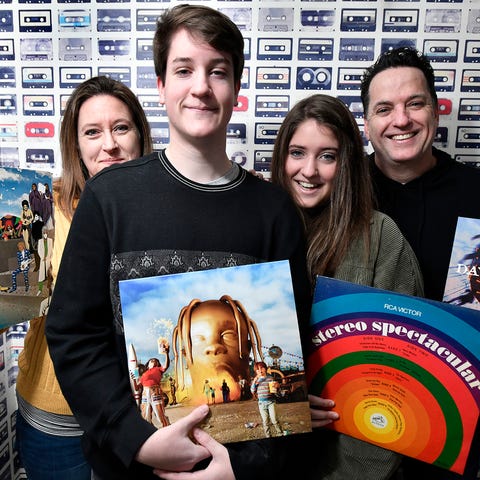 From left, Shay Toland and her two teenagers, 15-y