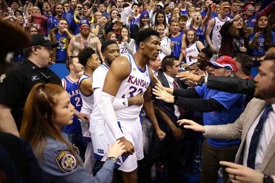 Tuesday S College Basketball Kansas Win Over Kansas State Marred