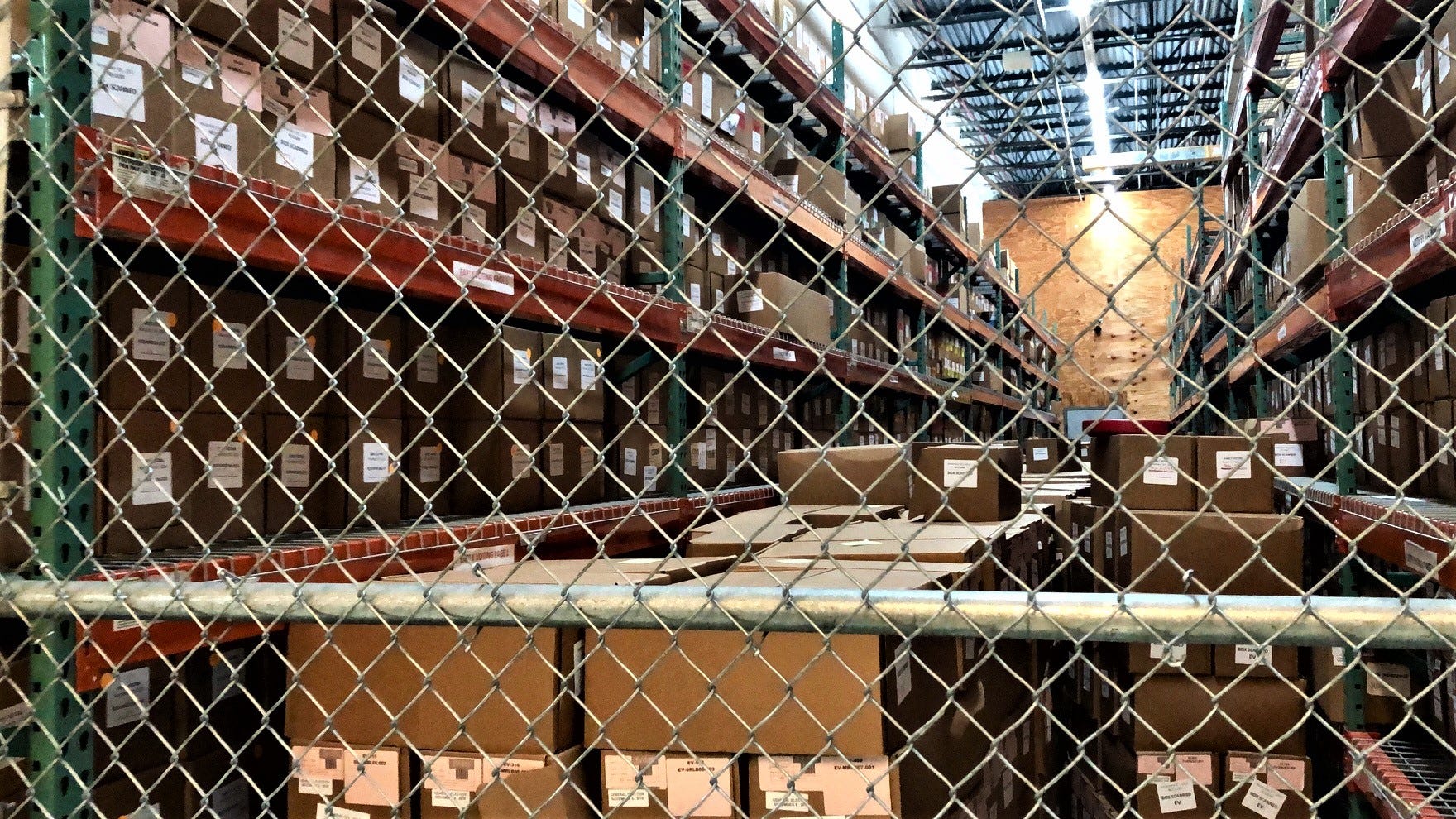 Old ballots stored at Broward County's voting equipment center in Lauderhill on Wednesday, Oct. 16, 2019. Leaders there say the office is desperately out of storage space.