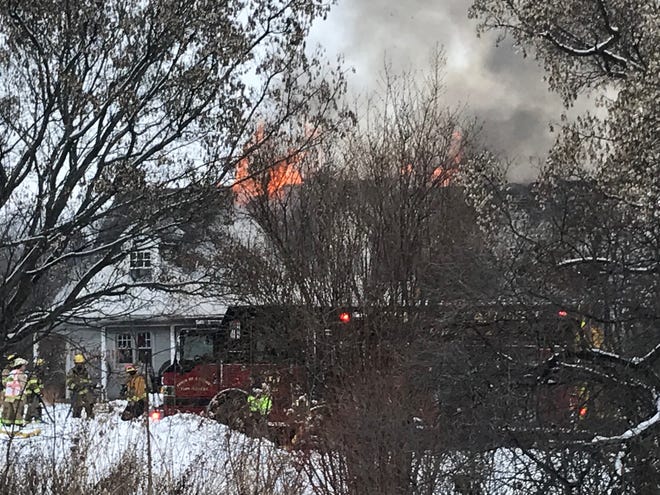 A fire destroyed Thursday afternoon in the town of Taycheedah destroyed a residence at W4062 Silica Road, owned by Rick and Barb Salm.