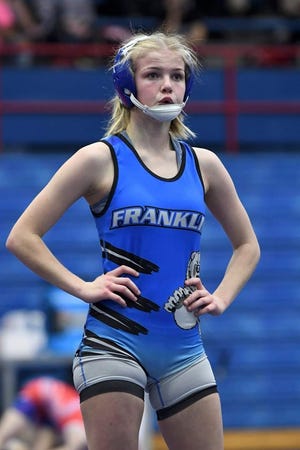 Franklin sophomore wrestler Lanie Clark