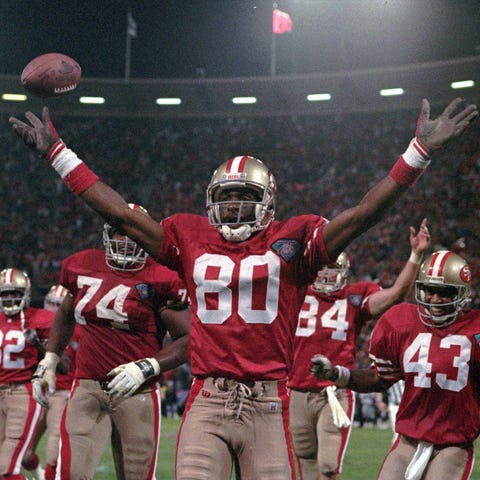 San Francisco 49ers wide receiver Jerry Rice celeb
