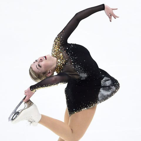 Gracie Gold performs in the short program during t