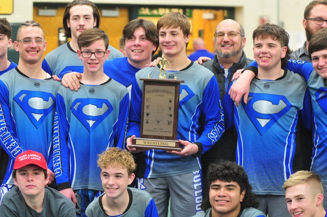 Centerville won the Tri-Eastern Conference Wrestling Tournament on Saturday, Jan. 25, 2020.