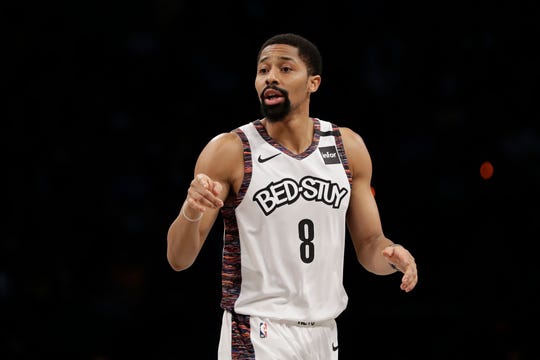 Spencer Dinwiddie, the former Piston, was back in Detroit on Saturday night.
