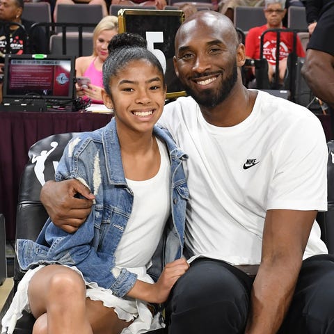 Gianna Bryant and her father, former NBA player Ko