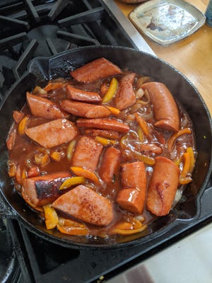 This "caucus sausage" recipe is inspired by Pete Buttigieg's hometown of South Bend, Indiana.