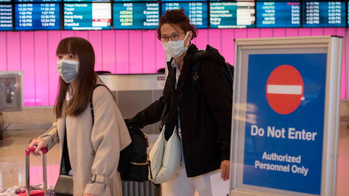 Some passengers arriving at Los Angeles International Airport have been wearing masks to protect against the spread of coronavirus.  LAX is one of five U.S. airports set up to screen passengers coming from the affected region of China.