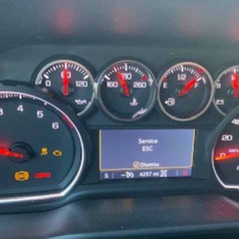 The dashboard of Brian Duscher's 2019 Chevrolet Si