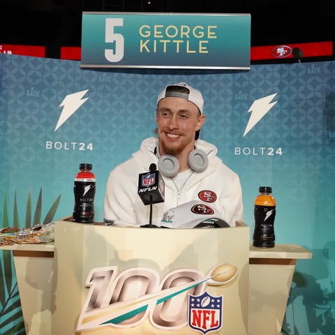 San Francisco 49ers tight end George Kittle during