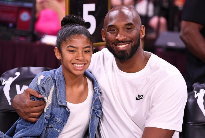 Kobe Bryant and his daughter Gianna attended the 2019 WNBA All Star Game in Las Vegas.