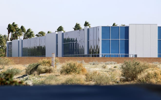Sunniva cannabis cultivation facility in Cathedral City, Calif., is photographed on January 29, 2020. Construction of the facility is on hold due to legal disputes. 