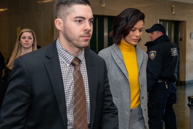 Model and former actress Tarale Wulff arrives to testify in the sex-crimes trial of Harvey Weinstein on Jan. 29, 2020 in New York City.
