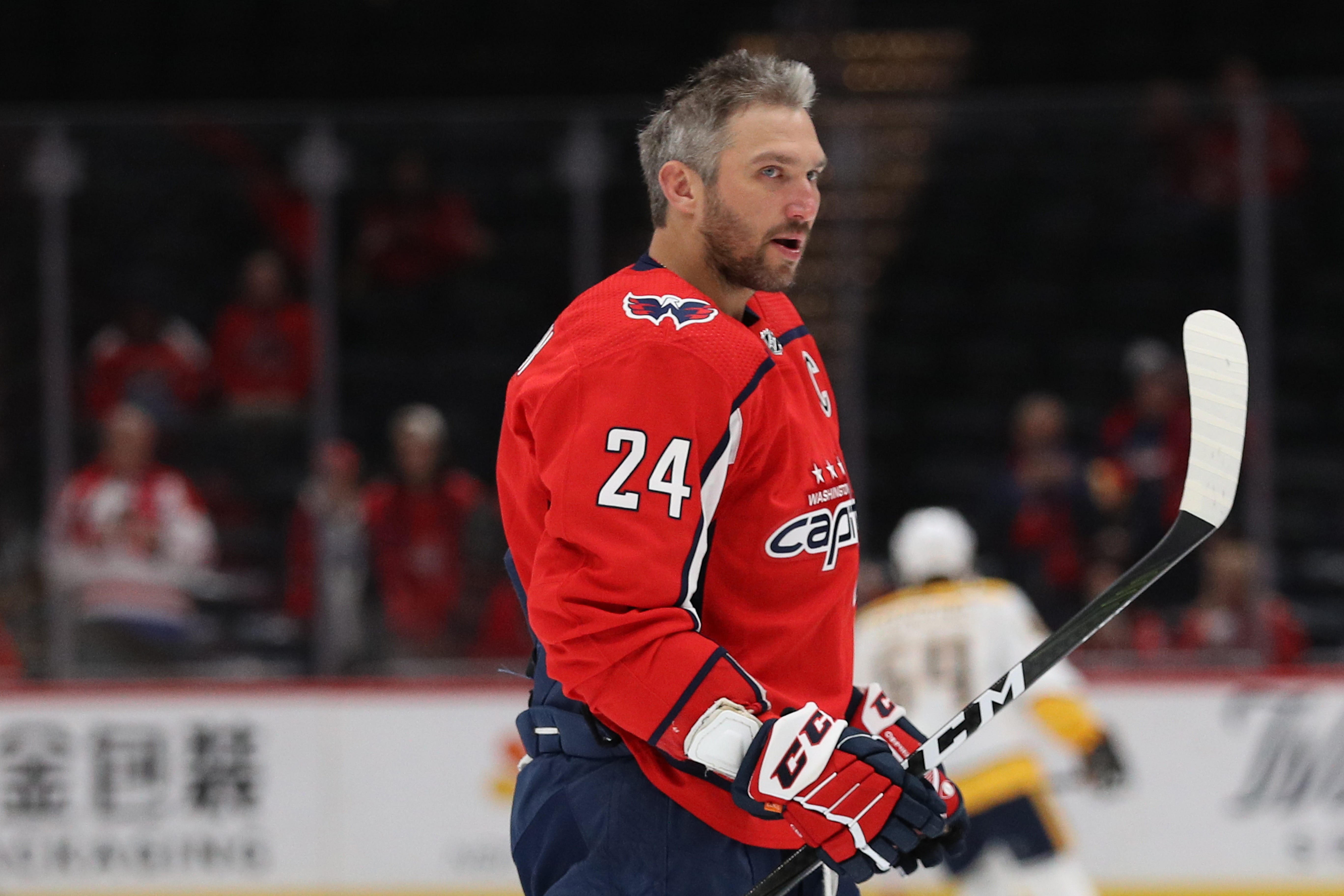 alex ovechkin no shirt