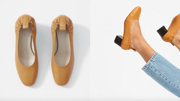 These comfy heels are stylish and perfect for long city walks.