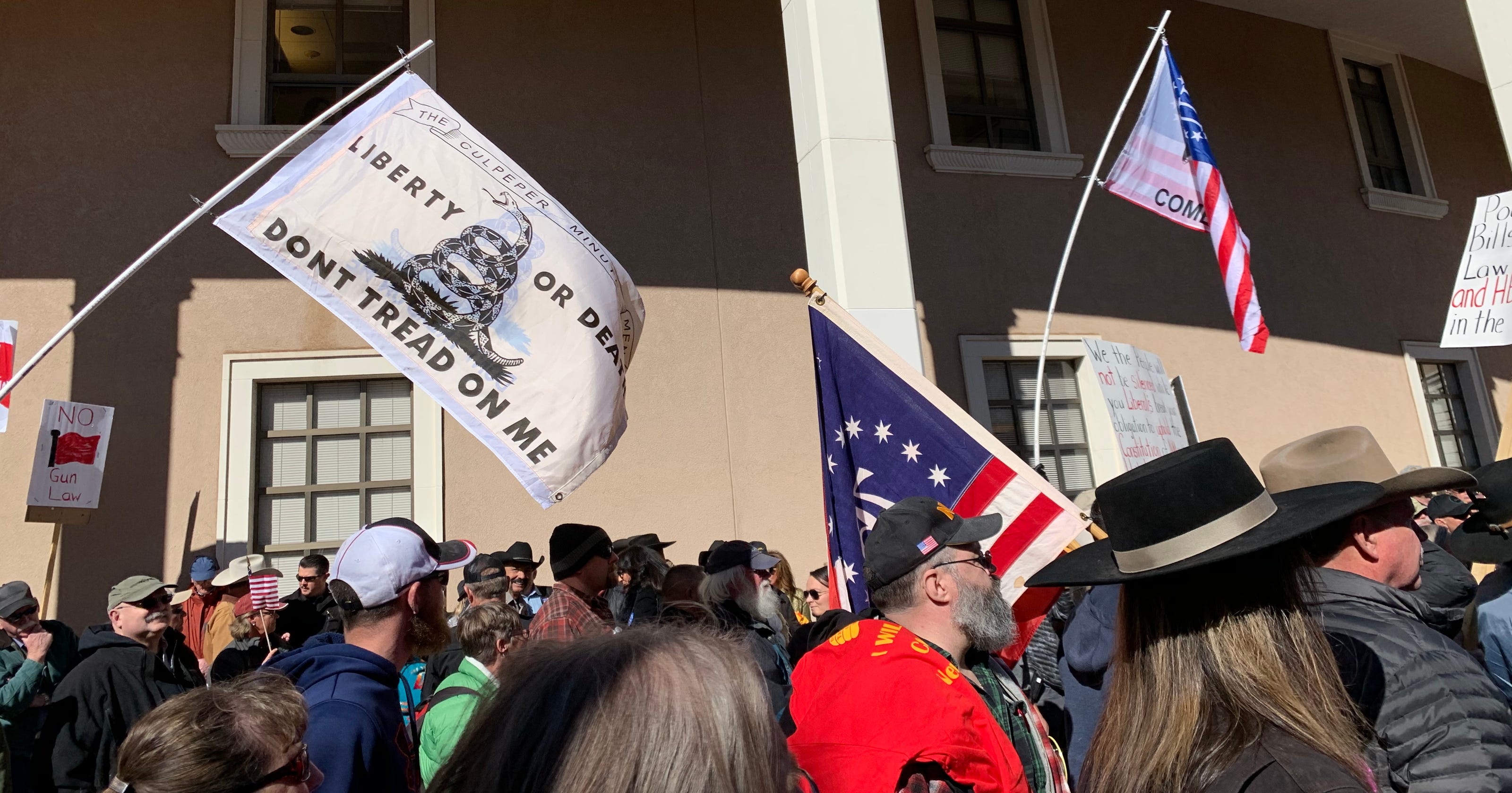 New Mexico Red Flag Bill Protested At The State Capitol In Santa Fe