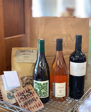 For $50 every other month, ODV Wine Club members get three bottles of wine along with a surprise food item such as locally made pasta and a recipe.