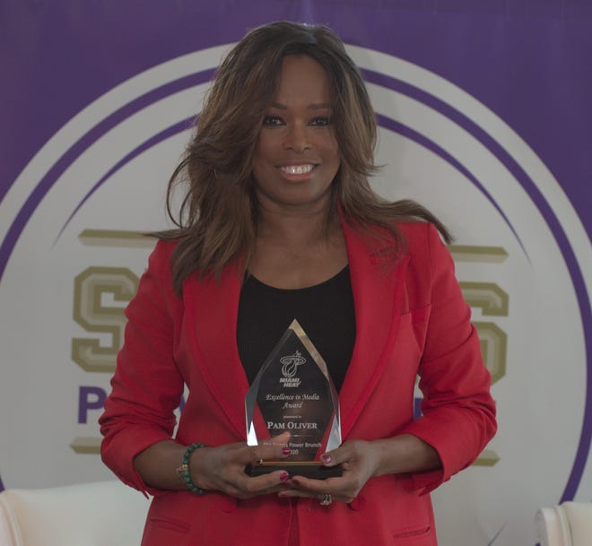 FAMU alum Pam Oliver received the Excellence in Media award at the 2nd Annual Sports Power Brunch on Wednesday, Jan. 29