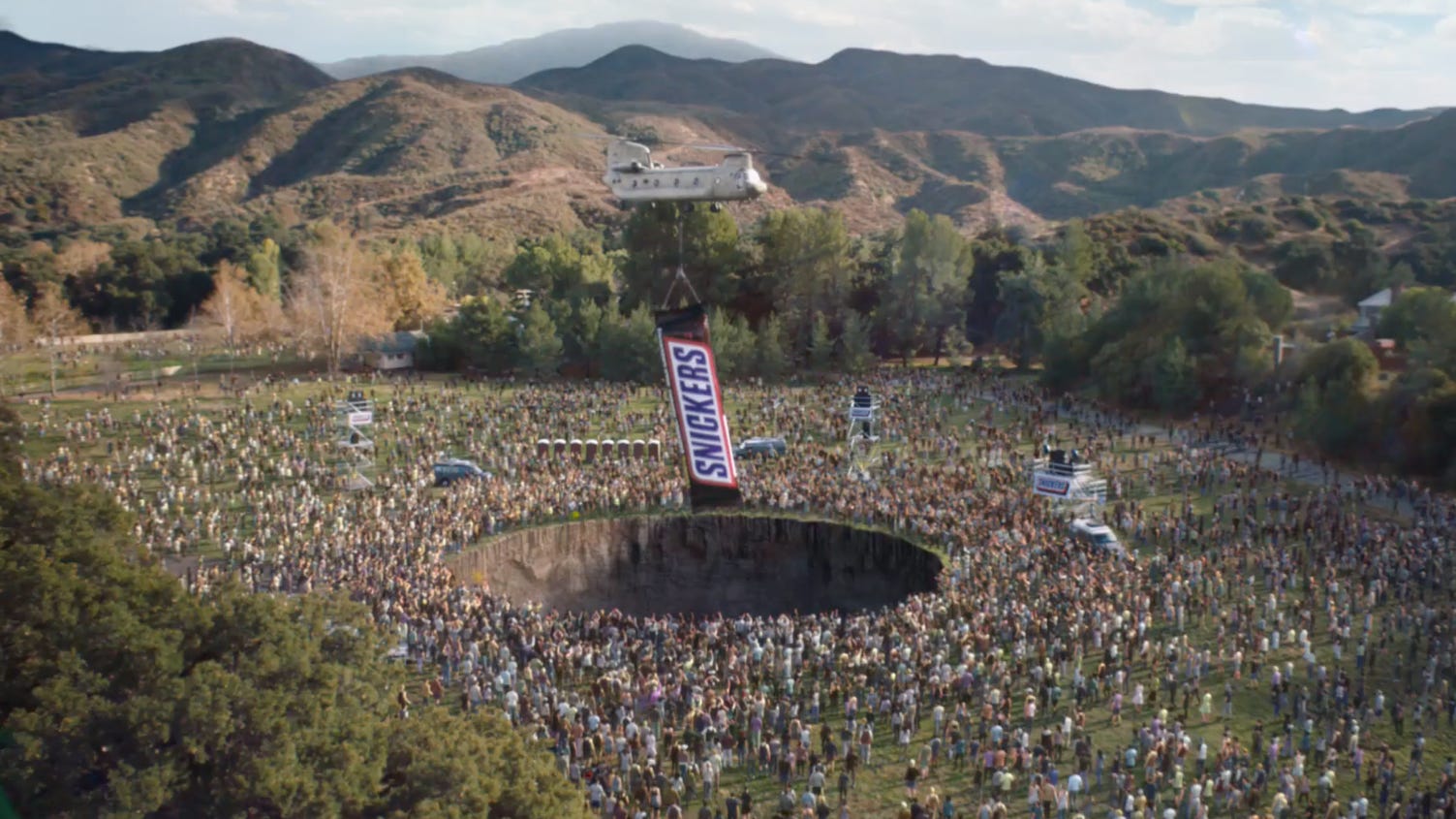 Dig this commercial: Snickers takes a jab at internet culture in Super Bowl ad thumbnail